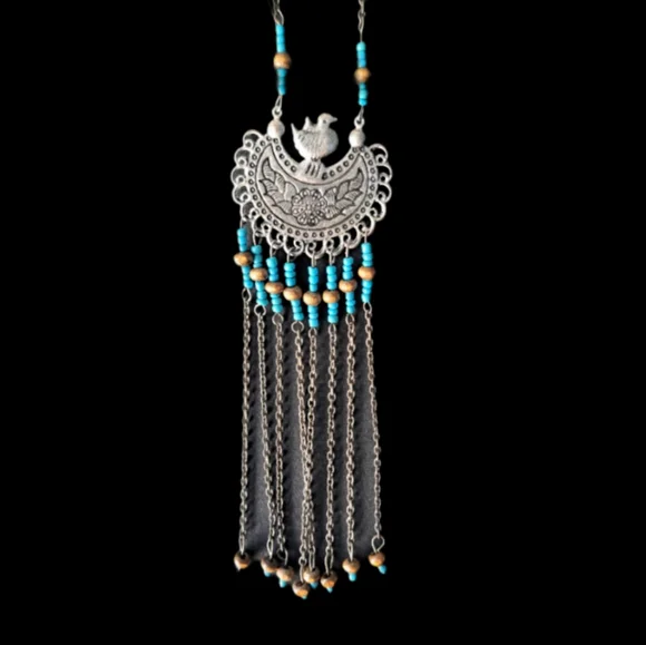 Vintage Bohemian Style Necklace - Picture 2 of 9